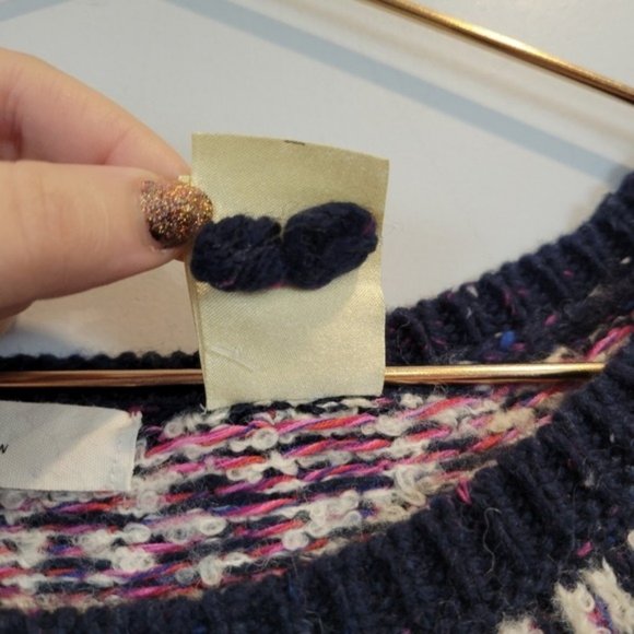 Anthropologie Sleeping on snow | Midland Pullover Sweater Poncho wool Blend - Picture 8 of 10